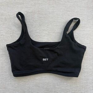 SET Active Women's Black Sports Bra